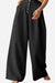 Button Front High Waist Palazzo Pants