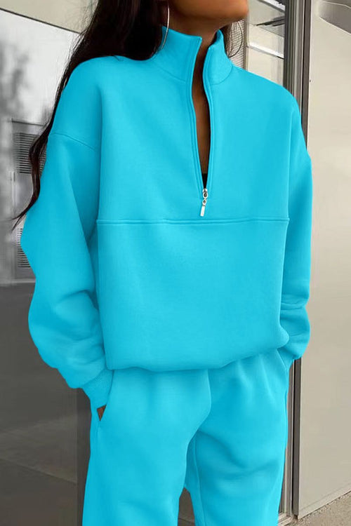Athleisure at its Finest: Cotton-Blended Two-Piece Tracksuit - Halloween Collection