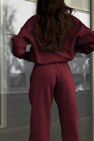 Athleisure at its Finest: Cotton-Blended Two-Piece Tracksuit - Halloween Collection