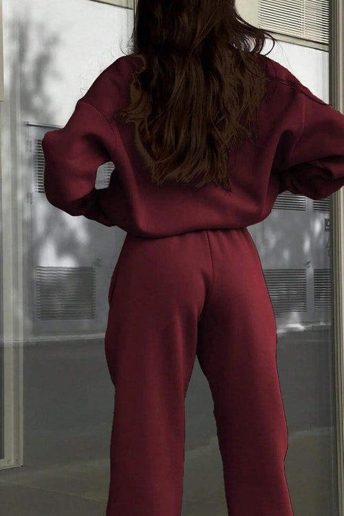 Athleisure at its Finest: Cotton-Blended Two-Piece Tracksuit - Halloween Collection