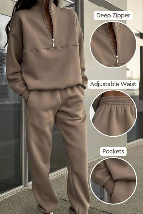 Athleisure at its Finest: Cotton-Blended Two-Piece Tracksuit - Halloween Collection