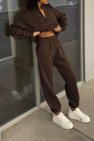 Athleisure at its Finest: Cotton-Blended Two-Piece Tracksuit - Halloween Collection