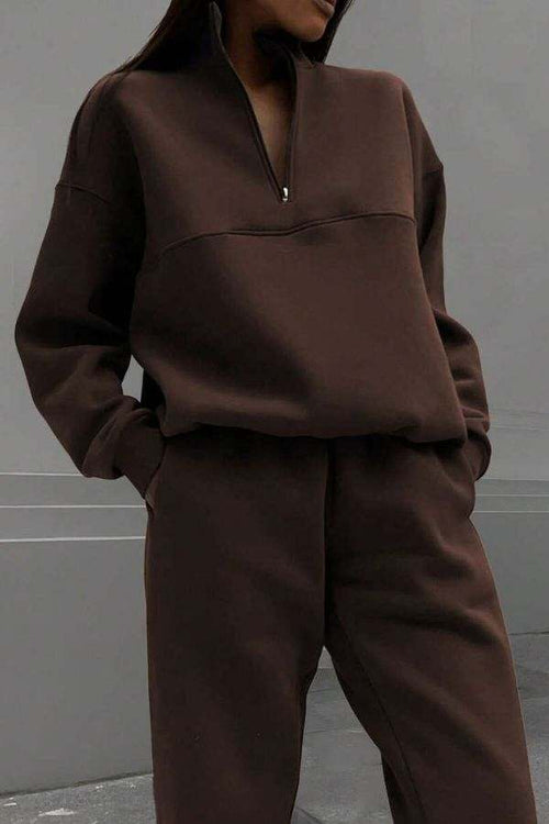 Athleisure at its Finest: Cotton-Blended Two-Piece Tracksuit - Halloween Collection