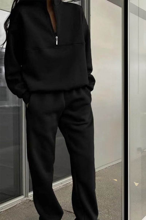 Athleisure at its Finest: Cotton-Blended Two-Piece Tracksuit - Halloween Collection