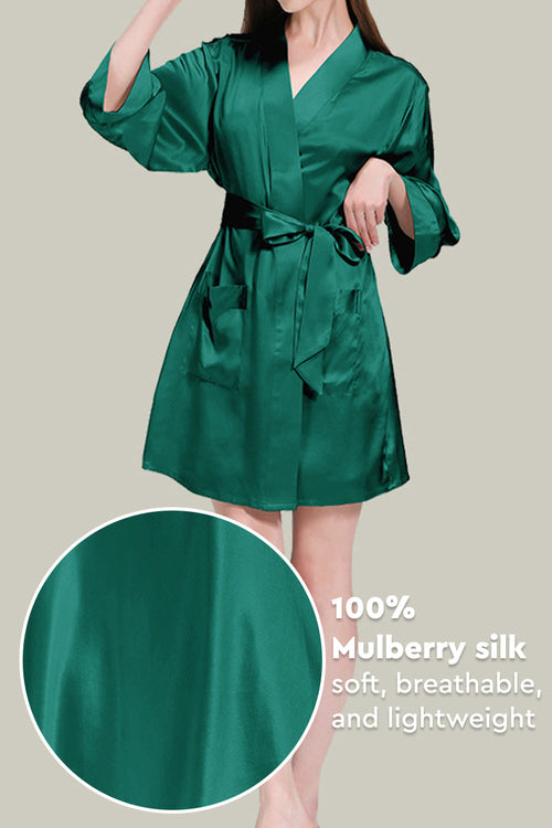 Mulberry Silk Nighty and Robe Set