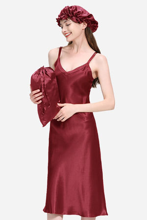 100% Mulberry Silk Elegant Night Dress