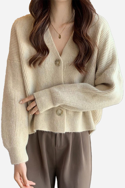 One Size Fits All Casual Loose Boxy Cardigan