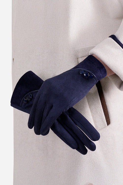 One Size SmartTouch Suede Gloves