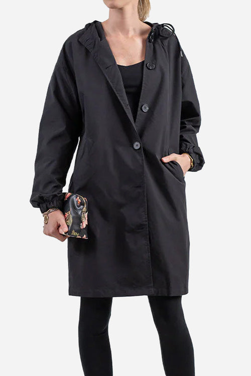 Water Resistant Oversized Hooded Windbreaker Rain Jacket - Halloween Collection