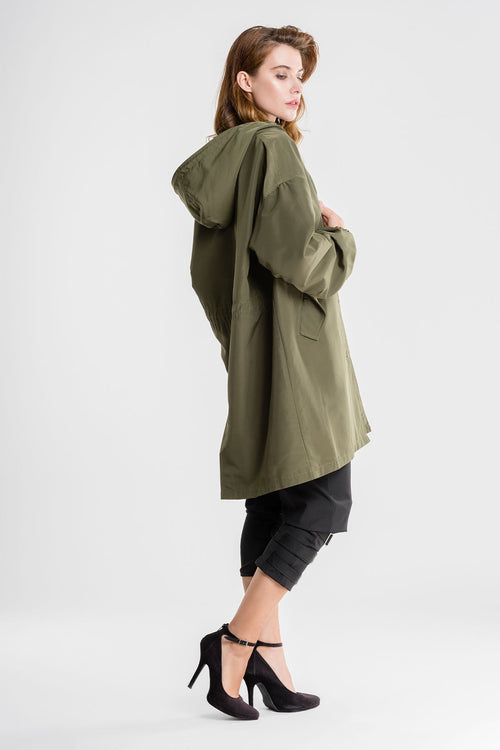 Water Resistant Oversized Hooded Windbreaker Rain Jacket - Halloween Collection
