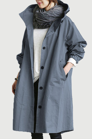 Water Resistant Oversized Hooded Windbreaker Rain Jacket - Halloween Collection
