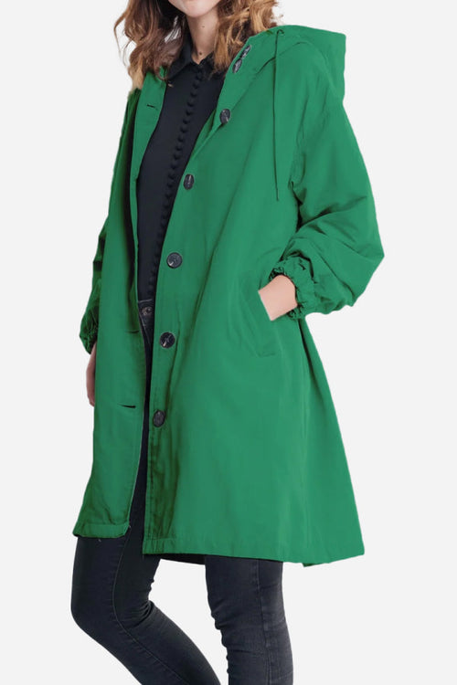 Water Resistant Oversized Hooded Windbreaker Rain Jacket - Halloween Collection