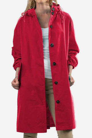 Water Resistant Oversized Hooded Windbreaker Rain Jacket - Halloween Collection