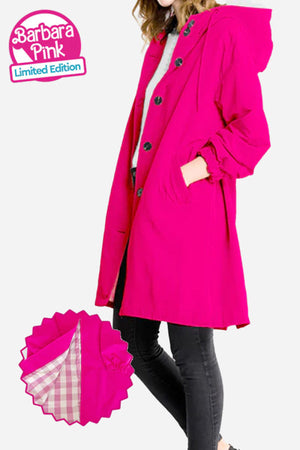 Water Resistant Oversized Hooded Windbreaker Rain Jacket - Halloween Collection