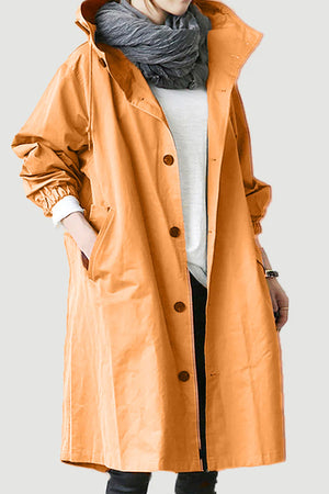 Water Resistant Oversized Hooded Windbreaker Rain Jacket - Halloween Collection
