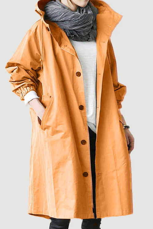Water Resistant Oversized Hooded Windbreaker Rain Jacket - Halloween Collection