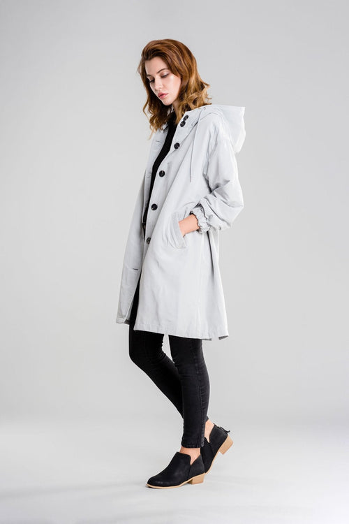 Water Resistant Oversized Hooded Windbreaker Rain Jacket - Halloween Collection