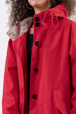 Water Resistant Oversized Hooded Windbreaker Rain Jacket - Halloween Collection