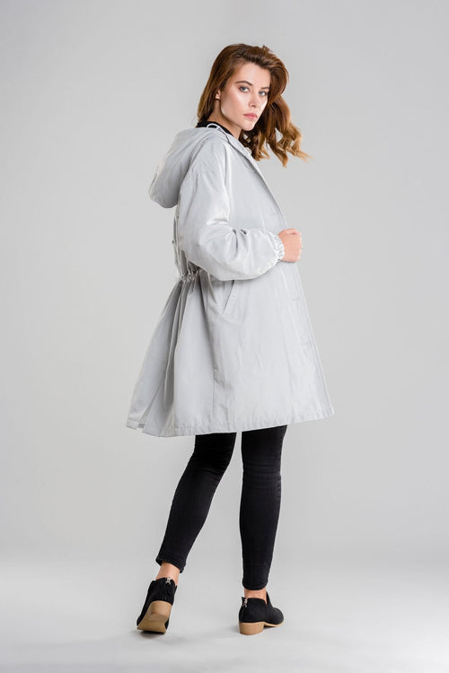 Water Resistant Oversized Hooded Windbreaker Rain Jacket - Halloween Collection
