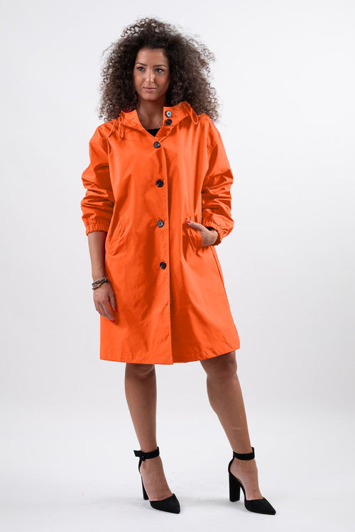 Water Resistant Oversized Hooded Windbreaker Rain Jacket - Halloween Collection