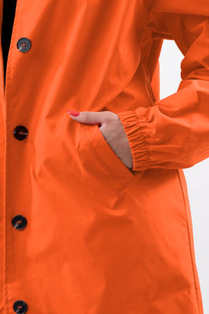 Water Resistant Oversized Hooded Windbreaker Rain Jacket - Halloween Collection