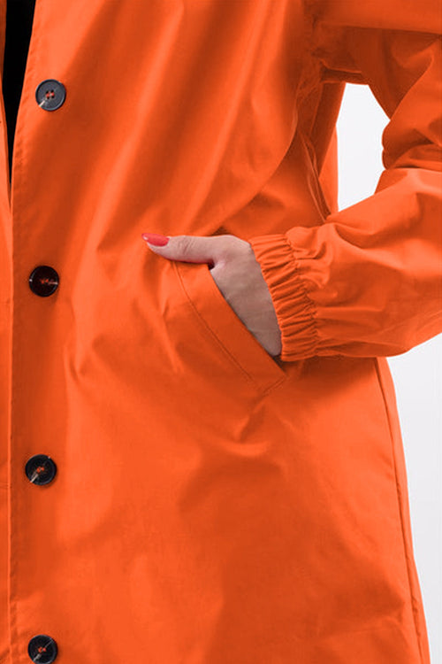 Water Resistant Oversized Hooded Windbreaker Rain Jacket - Halloween Collection