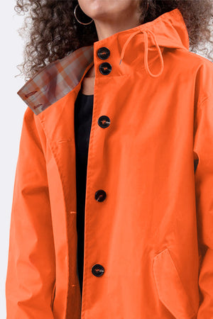 Water Resistant Oversized Hooded Windbreaker Rain Jacket - Halloween Collection