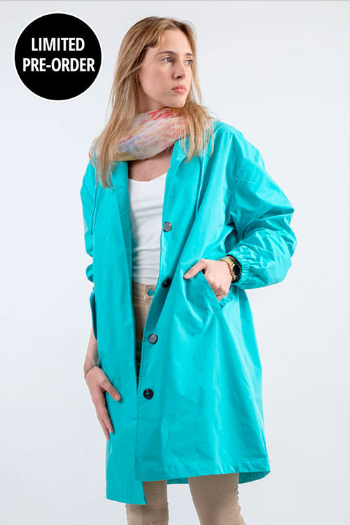Water Resistant Oversized Hooded Windbreaker Rain Jacket - Halloween Collection