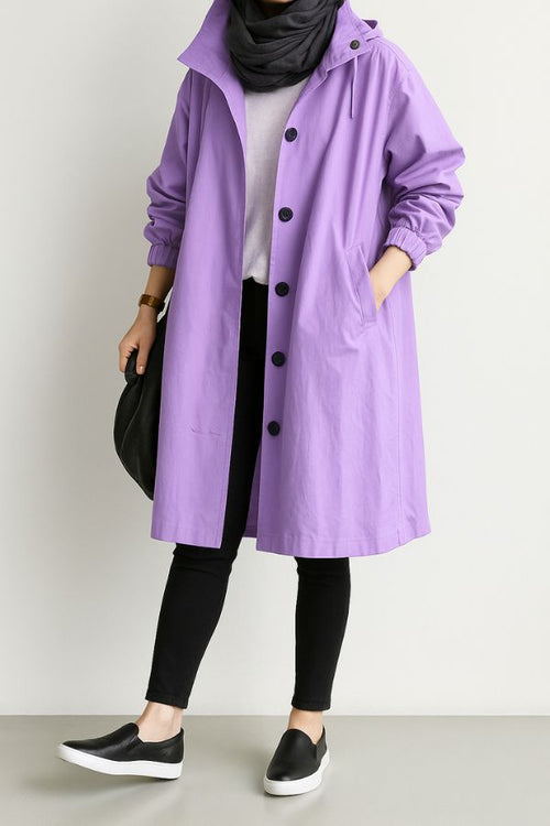Water Resistant Oversized Hooded Windbreaker Rain Jacket - Halloween Collection