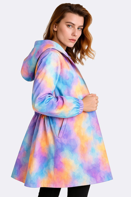 Water Resistant Oversized Hooded Windbreaker Rain Jacket - Halloween Collection