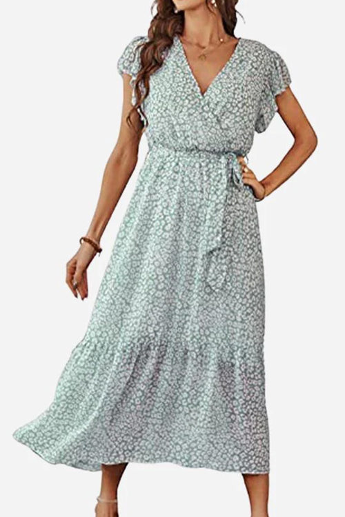 Elegant Blossoms Boho Maxi Dress