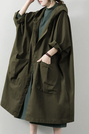 One Size Fits All Oversized Water Resistant Windbreaker Jacket