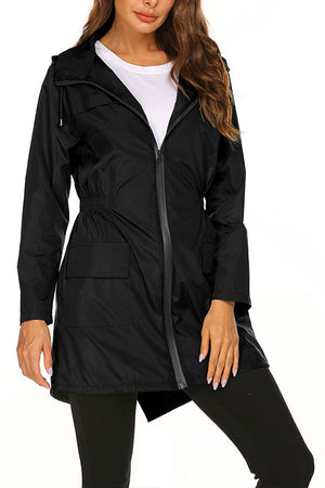 Outdoor and Travel Hooded Raincoat Windbreaker Jacket